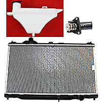 3-Piece Kit Radiator, 3.5L 6Cyl,  Includes (1) Coolant Reservoir, (1) Radiator, and (1) Thermostat
