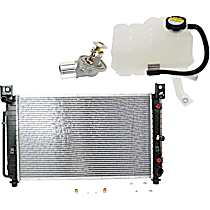 3-Piece Kit Radiator, 4.8L/5.3L Engine, Plastic Tank