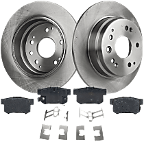 Rear Brake Disc and Pad Kit, Plain Surface, 5 Lugs, 281.94 mm, Ceramic, Pro-Line Series