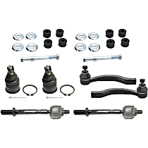 8-Piece Kit Front, Driver and Passenger Side Suspension, includes Ball Joint, Sway Bar Link, and Tie Rod End
