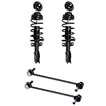 4-Piece Kit Front Suspension Kit, 11.8 (in) Center to Center,  Includes (2) Loaded Strut and (2) Sway Bar Link