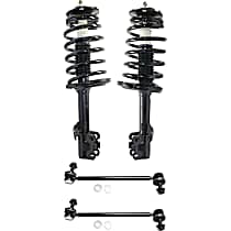 4-Piece Kit Front, Driver and Passenger Side Suspension with Loaded Struts and Sway Bar Links