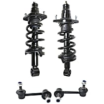 4-Piece Kit Rear, Driver and Passenger Side Suspension Includes Loaded Struts and Sway Bar Links