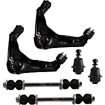Front, Driver and Passenger Side Control Arm Kit, Heavy Duty Design, Heavy Duty Design, includes Ball Joints and Sway Bar Links