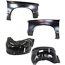 4-Piece Kit Front, Driver and Passenger Side Fender, Includes (2) Fender and (2) Wheelhouse