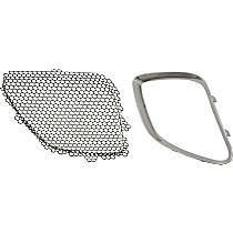 2-Piece Kit, Passenger Side, Upper, Inner Grille Insert Paintable, Includes (1) Grille Insert and (1) Grille Trim