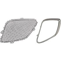2-Piece Kit, Driver Side, Upper, Inner Grille Insert Paintable, Includes (1) Grille Insert and (1) Grille Trim