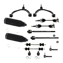 14-Piece Kit Front, Driver and Passenger Side Axle Assembly, All Wheel Drive, Supplied with Standard Neoprene Outboard Boot, New, AWD, 6.2L 8Cyl