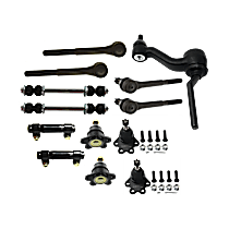 13-Piece Kit Idler Arm,  Includes (4) Ball Joint, (1) Idler Arm, (2) Sway Bar Link (2), Tie Rod Adjusting Sleeve, and (4) Tie Rod End