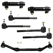 Front, Driver or Passenger Side Suspension Kit, 7-pc kit, includes Center Link, Tie Rod Adjusting Sleeve and Tie Rod End