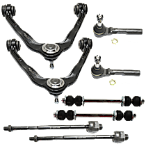 8-Piece Kit Front, Driver and Passenger Side Suspension Kit, Includes (2) Control Arm, (2) Sway Bar Link and (4) Tie Rod End