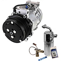 A/C Compressor Kit Kit, Includes A/C Compressor and A/C Service Kit (A/C Accumulator, A/C Orifice Tube, and A/C O-Ring and Gasket Seal Kit)