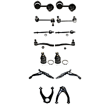 14-Piece Kit Front Suspension Kit,  Wheel Drive,  Includes (2) Ball Joint, (4) Control Arm, (4) Sway Bar Link, and (4) Tie Rod End