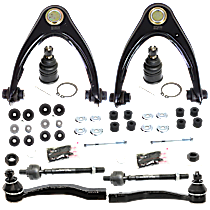 12-Piece Kit Front Suspension Kit, with Ball Joint, Control Arm, Strut Mount Bushing, Sway Bar Link, and Tie Rod End