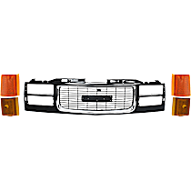 5-Piece Kit Grille Black, Includes (1) Grille Assembly, (2) Reflector, and (2) Side Marker