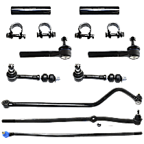 9-Piece Kit Front Suspension with Sway Bar Links, Tie Rod Adjusting Sleeves, Tie Rod End, and Track Bar