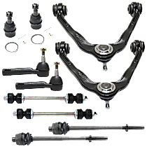 10-Piece Kit Front Suspension Kit,  Includes (2) Ball Joint, (2) Control Arm, (2) Sway Bar Link, and (4) Tie Rod End