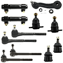 11-Piece Kit Front, Driver and Passenger Side, Inner and Outer Tie Rod End, Press-In Type, with 11/16 (in) x 18 Threads, Without Bracket, includes (4) Ball Joint, (1) Idler Arm, (2) Tie Rod Adjusting Sleeve, and (4) Tie Rod End