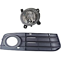 2-Piece Kit Front, Passenger Side Halogen Fog Light, With bulb(s), 4th Generation, For Models Without S-Line Package and Adaptive Cruise Control, OE Replacement Includes (1) Fog Light and (1) Fog Light Trim