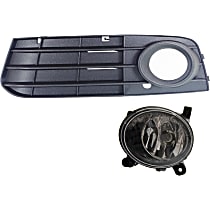 2-Piece Kit Front, Driver Side Halogen Fog Light, With bulb(s), 4th Generation, For Models Without S-Line Package and Adaptive Cruise Control, OE Replacement Includes (1) Fog Light and (1) Fog Light Trim