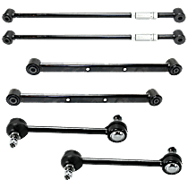 6-Piece Kit Rear, Driver and Passenger Side Suspension Kit,  Includes (2) Lateral Link, (2) Sway Bar Link and (2) Trailing Arm