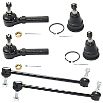 6-Piece Kit Front Suspension Kit, Includes (2) Ball Joint , (2) Tie Rod End and (2) Sway Bar Link