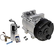 2-Piece Kit A/C Compressor Kit, With Clutch, 6-Groove Pulley, 6 Cyl 3.8L, Includes (1) A/C Compressor and (1) A/C Service Kit (A/C Accumulator, A/C Orifice Tube, and A/C O-Ring and Gasket Seal Kit)