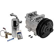 2-Piece Kit A/C Compressor Kit with A/C Service Kit (A/C Accumulator, A/C Orifice Tube, and A/C O-Ring and Gasket Seal Kit)