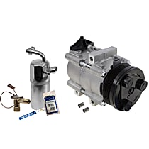 A/C Compressor Kit with A/C Service Kit (A/C Orifice Tube, A/C Receiver Drier, and A/C O-Ring and Gasket Seal Kit)
