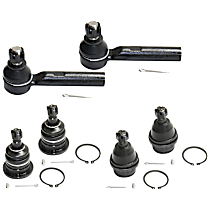 6-Piece Kit Front, Driver or Passenger Side Suspension Kit, includes Ball Joint and Tie Rod End