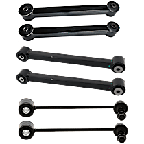6-Piece Kit Rear Suspension Kit, Includes (4) Control Arm and (2) Sway Bar Link
