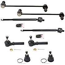 8-Piece Kit Front Sway Bar Link, Includes (2) Ball Joint, (2) Sway Bar Link, and (4) Tie Rod End