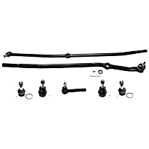 7-Piece Kit Front, Driver and Passenger Side, Outer Tie Rod End, Four Wheel Drive, with Solid Front Axle, 4WD,  Includes (4) Ball Joint and (3) Tie Rod End