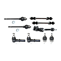 9-Piece Kit Idler Arm, Heavy Duty Design  Includes (2) Ball Joint, (1) Idler Arm, (2) Sway Bar Link, and (4) Tie Rod End - 