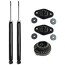 5-Piece Kit Rear, Driver and Passenger Side Shocks with Shock and Strut Mounts, Rear Wheel Drive