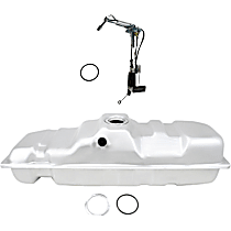 2-Piece Kit Fuel Tank,  Standard Cab Pickup, 48.5 in. x 16.5 in. x 14.125 in., With 25 Gallon Midship Tank, 25 gallons / 95 liters, GAS,  Includes (1) Fuel Pump and (1) Fuel Tank