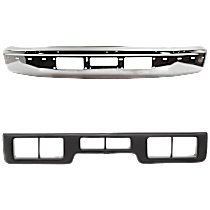 2-Piece Kit Front Old Body Style, For Models With Bumper Cut Outs, Chrome, Includes (1) Bumper and (1) Bumper Trim