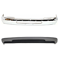 2-Piece Kit Front Bumper, Chrome, Includes (1) Bumper and (1) Valance
