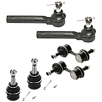 6-Piece Kit Front Suspension Kit, Includes (2) Ball Joint, (2) Sway Bar Link and (2) Tie Rod End