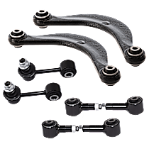 6-Piece Kit Rear, Driver and Passenger Side Suspension Kit, Includes (2) Control Arm, (2) Lateral Link and (2) Sway Bar Link