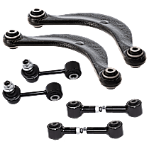 6-Piece Kit Rear, Driver and Passenger Side Suspension Kit, Includes (2) Control Arm, (2) Lateral Link and (2) Sway Bar Link