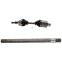 2-Piece Kit Front, Passenger Side Suspension Kit, 4WD, Production Date From September 12 2000, includes (1) Axle Assembly and (1) Axle Shaft
