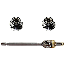 3-Piece Kit Front, Driver Side Suspension Kit, with Axle Shaft and Wheel Hub