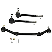 3-Piece Kit Front, Driver and Passenger Side Suspension Kit, Rear Wheel Drive,  Includes (1) Center Link and (2) Tie Rod End