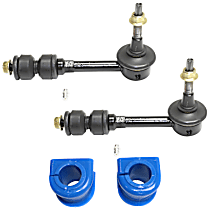 4-Piece Kit Front Suspension Kit, Four Wheel Drive,  Includes (1) Sway Bar Bushing and (2) Sway Bar Link