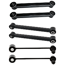 6-Piece Kit Rear Suspension Kit, Includes (4) Control Arm and (2) Sway Bar Link
