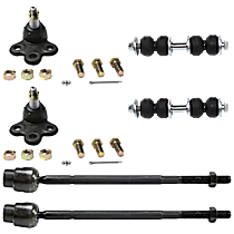 6-Piece Kit Front Suspension Kit, Includes (2) Ball Joint, (2) Sway Bar Link, and (2) Tie Rod End
