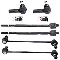 6-Piece Kit Front Suspension Kit, Includes (2) Sway Bar Link and (4) Tie Rod End