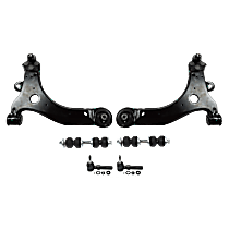 6-Piece Kit Front, Driver and Passenger Side, Outer, Lower Control Arm, For Models with FE1 Soft Ride Suspension, with FE3 Sport Suspension, with FE2 Ride and Handling Suspension, Standard Design