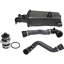 Water Pump Kit, With Gasket, includes Coolant Reservoir, and Radiator Hoses
